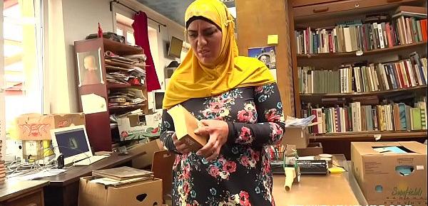  Bookstore owner fucks a happy muslim milf